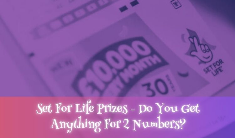 Set For Life Prizes - Do You Get Anything For 2 Numbers?