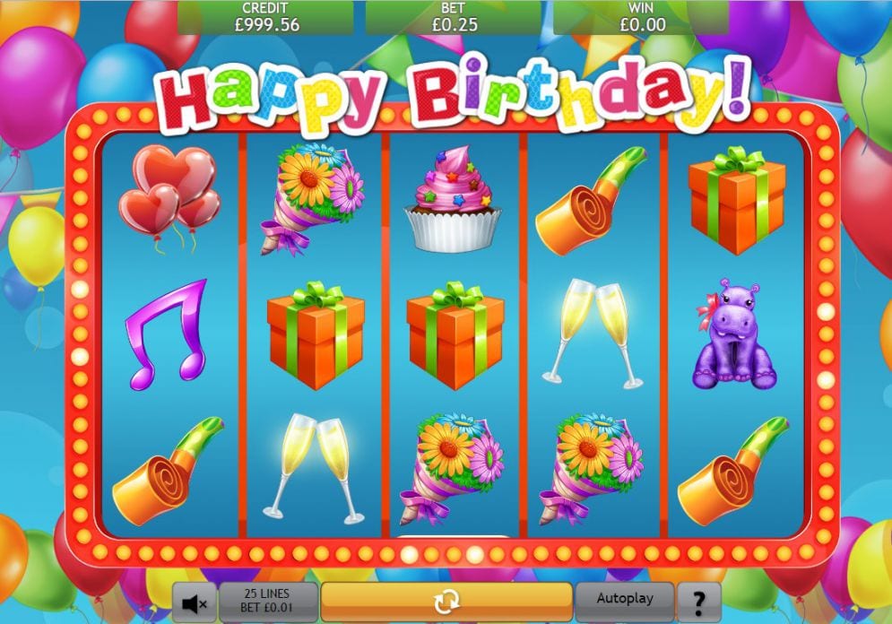 Happy birthday images with casino