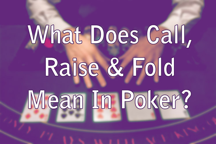 What Does Call Raise Fold Mean In Poker Wizard Slots