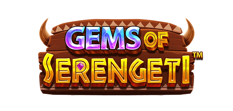 Gems of Serengeti Slot Logo Wizard Slots